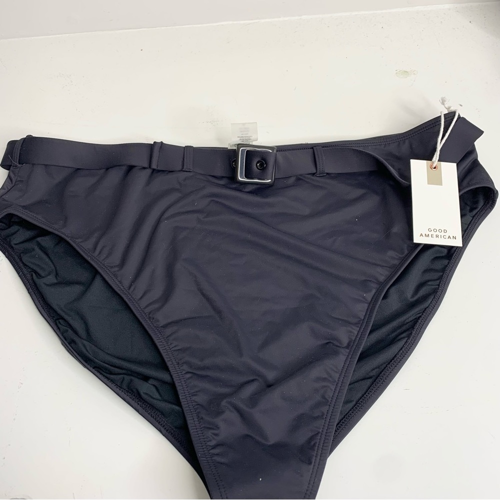 Good American Showoff Bikini Bottom Black NWT - Picture 2 of 4